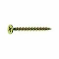 Primesource Building Products Construction Screw, #6 Thread, 1-5/8in L, Coarse Thread, Bugle Head, Phillips Drive, Sharp Point 158GS5M